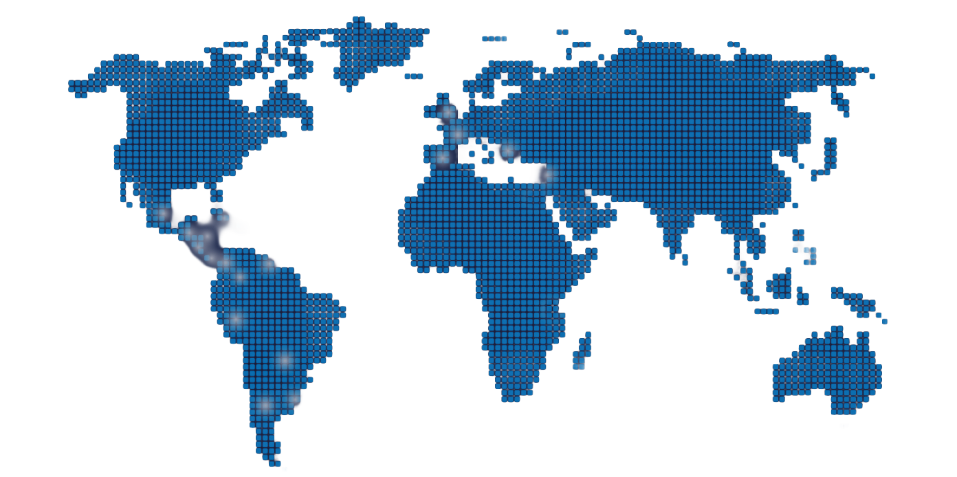Mapa de presencia internacional Vexina